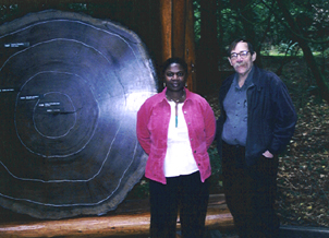 Grace and Wade Wright at Muir Woods [Photo by Butch Berman]