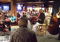 The popular Brewsky's Jazz Underground offers live jazz on Mondays and Wednesdays. [Photo by Tom Ineck]