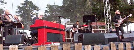 Dukes of September Rhythm Revue with Donald Fagen (melodica), Michael McDonald (keys) and Boz Scaggs (guitar). [Photo by Grace Sankey-Berman]