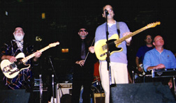 Charlie Burton and friends include (from left) Butch Berman, Dave Fowler, Charlie, Dave Boye and Steve Blazek. [Photo by Rich Hoover]