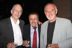 Jay Leonhart, Frank Capp and Chuck Berghofer [Photo by Mike Wilson]