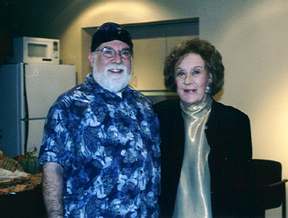 Butch Berman and Marian McPartland meet backstage.