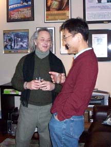 Friends gather for the holidays at Berman Music Foundation [Photo by Grace Sankey-Berman]