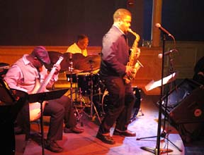 Alto saxophonist Logan Richardson at the Blue Room [Photo by Jesse Starita]