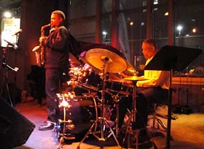 Richardson and legendary drummer Billy Hart [Photo by Jesse Starita]