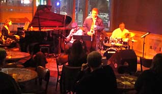 Logan Richardson Quartet at the Blue Room [Photo by Jesse Starita]