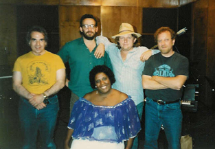 Butch (left) with The Tablerockers, featuring Earlene Owens (front and center)