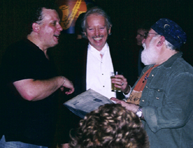 Billy Stritch, Gerald Spaits and Butch Berman at Jardine's [Photo by Grace Sankey Berman]