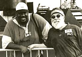 Kevin Mahogany and Butch Berman at the KC International Jazz Festival [Photo by Rich Hoover]