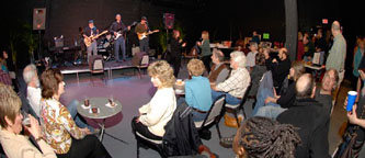 The crowd enjoys The Cronins at Terrence Moore benefit.