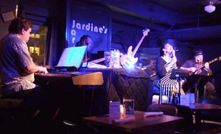 Ida McBeth and her band rock the house at Jardine's [Photo by Tom Ineck]