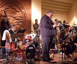 Tomaro on soprano sax [Photo by Tom Ineck]