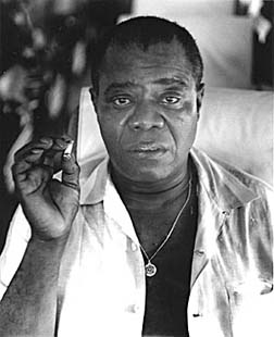 Louis Armstrong in a more serious mood [Courtesy Photo]