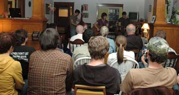 Ember Schrag and her band perform at Clawfoot House [Courtesy Photo]