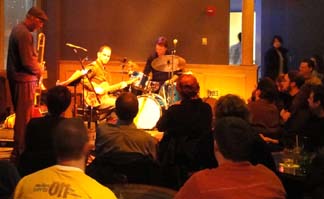 The Blue Room is packed for The Charlie Hunter Trio [Photo by Jesse Starita]