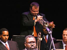 Trumpeter Ryan Kisor takes a plunger muted solo. [Courtesy Photo]