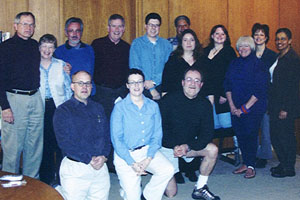 Doug Campbell, Katherine Starace, Tom Range, Rob Simon, Sean Morrison, Orville Jones, Rachel Principato, Jessica Kennedy, Marcia Laging Cummings, Lori Seibel and Linda Crump (back row), Ted Eschliman, Alexia Morrison, Rand Wiese (front row) [Photo by Butch Berman]   