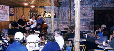 Neon Violin Quintet at The Mill [Photo by Tom Ineck]