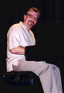 Joe Cartwright at the piano [Photo by Rich Hoover]