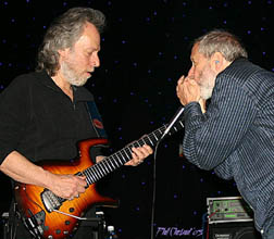 Harvey Mandel and Corky Siegel [Photo by Phil Chesnut]