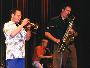 Stan Kessler, Gerald Spaits and Rob Scheps [Photo by Rich Hoover]