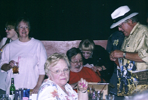 Russ Long and fans [Photo by Butch Berman]