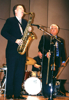 Harry Allen and Dan Barrett [Photo by Tom Ineck]