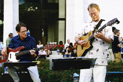 Bassist Greg Whitfield and guitarist Danny Embrey [Photo by Rich Hoover]