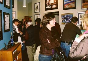 The public converges on BMF offices during grand opening. [Photo by Dan DeMuth]