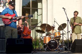 Dave Stryker, Mark  Luebbe, Victor Lewis and Bill Wimmer [Photo by Tom Ineck]