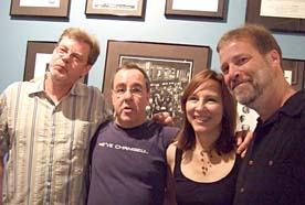 Kendra Shank Quartet (from left) Frank Kimbrough, Tony Moreno, Kendra and Dean Johnson [Photo by Tom Ineck]