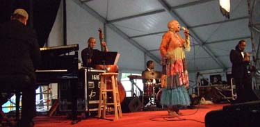 Dee Dee Bridgewater celebrates Billie Holiday. [Photo by Tom Ineck]