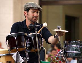 Percussionist Steve Haney [Photo by Chi Kalu]