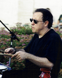 Drummer Tony Moreno at 2004 Jazz in June [Photo by Rich Hoover]