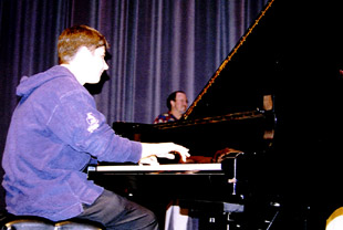Eldar Djangirov astounds at the keyboard. [Photo by Tom Ineck]