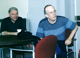 Guitarist Rod Fleeman (left) and bassist Jay Leonhart [Photo by Butch Berman]