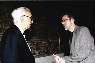 Dave Brubeck & Tom Ineck [Photo by Bev Rehkop]